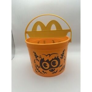 McDonald's 2024‎ Halloween Pails Bucket Boo Buckets Happy Meal Toy Orange Used
